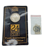 Golden Nugget Las Vegas 10th Anniversary 1993 Gaming Token &amp; Key Ring 24... - £18.66 GBP