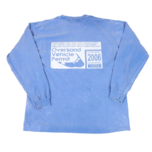 2006 Nantucket Oversand Beach Vehicle Permit Long Sleeve Light Blue T Shirt - $39.59