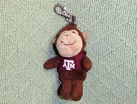 Texas A&amp;M Aggies Plush Clip On Monkey 4.5&quot; Mini Stuffed Animal Chelsea Teddy Co. - £8.44 GBP