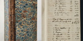 1853 antique LEDGER holyoke ma SPICE COFFEE COMPANY handwritten journal ... - £232.91 GBP