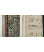 1853 antique LEDGER holyoke ma SPICE COFFEE COMPANY handwritten journal ... - £229.65 GBP