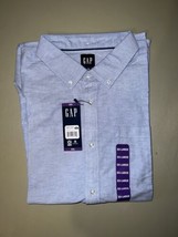 Gap Oxford Shirt Button Down Men’s XXL Dutch Blue Long Sleeve - £31.15 GBP
