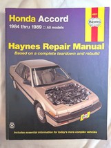 1984-89 Honda Accord Haynes Service Manual 42011 (1998)  - $17.60 CAD