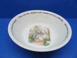 Wedgwood Peter Rabbit Bowl Mrs. Rabbit And Basket Of Brown Bread - £7.92 GBP