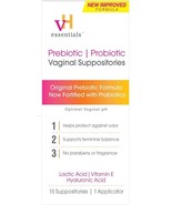 vH essentials Prebiotic PH Balanced Vaginal SuppositoriesBox, Original V... - $12.00