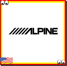Alpine Vinyl Cut Decal Sticker Car Audio Speakers Stereo Amplifier Sound... - £3.92 GBP