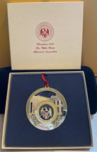 Ornament The White House Usa Eagle President Vtg 24K Gold 1996 Christmas - £31.27 GBP