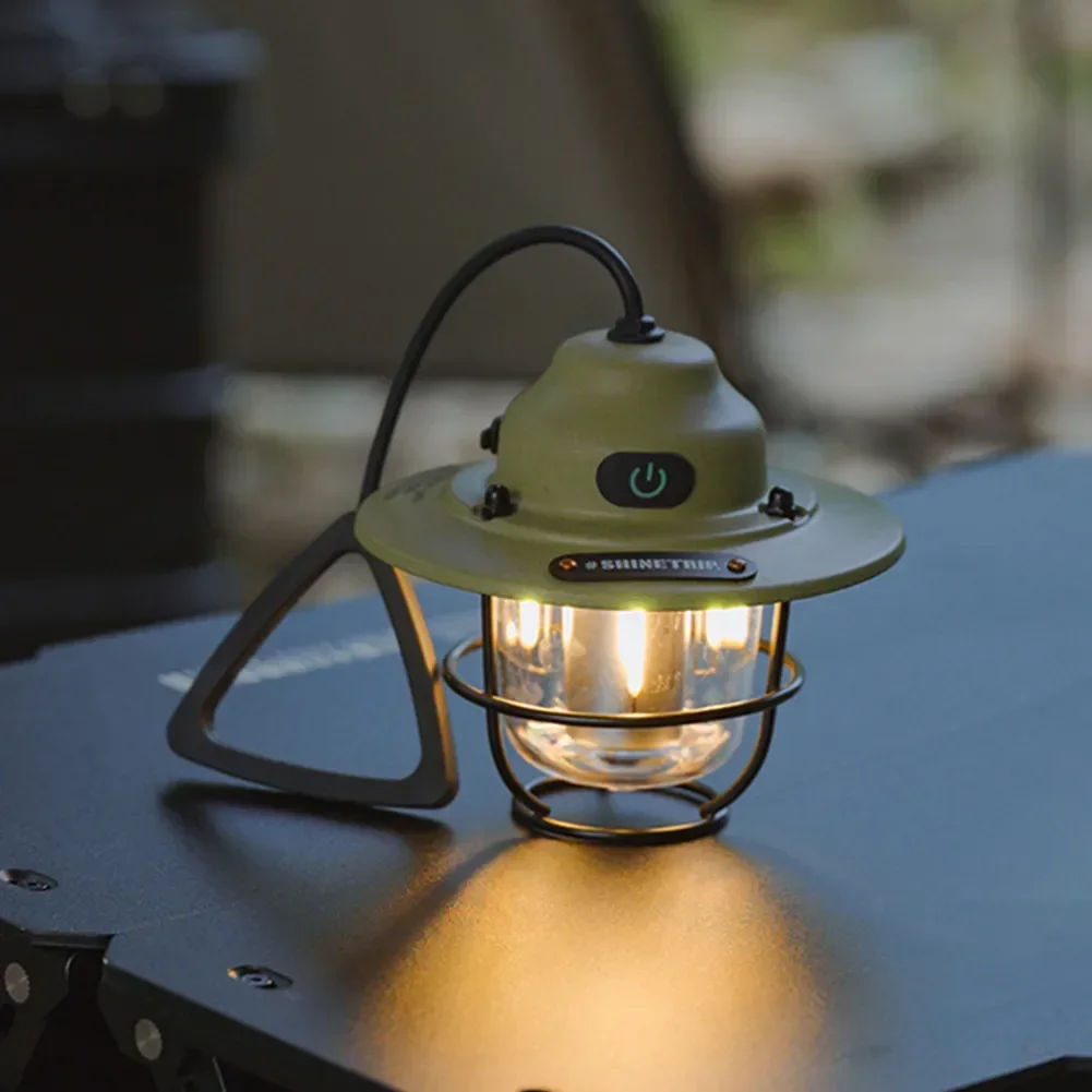 Hanging Fishing Mini Lanterns Camping Lanterns Tent Light 1200mAh LED Dimming - £23.13 GBP