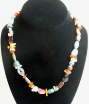 Vintage Multi-Faux Stone Necklace 15-w - $645.41 MXN