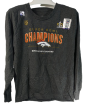 NFL Team Apparel Ragazzi Broncos De Denver Manica Lunga T-Shirt Carbone M 10/12 - £10.21 GBP