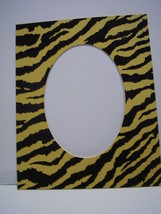 Picture Frame Mat 8x10 for 5x7 photo Tiger Stripe Yellow and Black LSU - £3.62 GBP