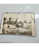 Antique Photograph Woman In Automobile 1920s Behind The Wheel With Dog - €10,31 EUR