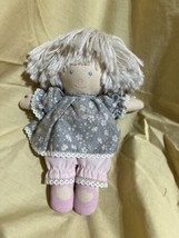 Small Lovey Rag Doll Yarn Hair Pauline Bjoness Jacobson Design 9” Tall cute - £13.99 GBP