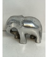 Cast Aluminum Elephant Paperweight 2.5”LX1.5”H - $19.75