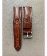 Brown VEG Genuine Cowhide Leather Watch Strap-Custom Handmade Band for M... - $732.06 MXN