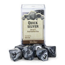 Wiz Dice Series III: Polyhedral Dice Set, Quicksilver - $19.69