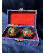 Vintage Chinese Baoding Stress Chime Meditation Balls Dragon &amp; Phoenix - $217.04 MXN