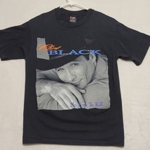 Vintage Clint Black T Shirt Men&#39;s L Large Black Single Stitch Casual - £28.09 GBP