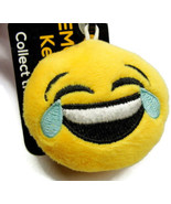 Emoji Keychain Keyring Laughing Zipper Auto Car Truck Tears Yellow NWT - £11.67 GBP