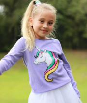 Girls Unicorn Sweater Pullover. Toddlers Magical Unicorn Sweater. Sizes 2T - 12  - £20.72 GBP