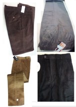 Men&#39;s Trousers Sports Velvet Size 44 It Grey Black Vintage Style Original Tag - £42.08 GBP+