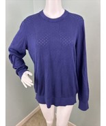 Women&#39;s adidas Golf Essentials L/S Crew Ladies Golf Sweater in Purple Sz XL - £31.14 GBP