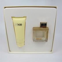 DSQUARED2 She Wood Golden Light Wood 2 Pc Set: 1.7 oz EDT Spray &amp; 3.4 oz Lotion  - £47.36 GBP