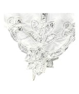 VTG White Embroidered Cutwork Lace Rectangular Banquet size Tablecloth 1... - £73.51 GBP