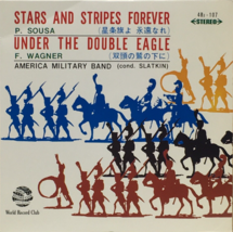 Stars and Striper Forever Under The Double Eagle Red Single Vinyl Record Japan - $26.76