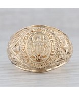 Texas A &amp; M University Class Ring Eagle Signet Crest 14k Yellow Gold Plated - £147.28 GBP