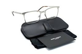 New Saint Laurent Paris SL265 002 Silver Authentic Eyeglasses Frame Rx 54-20 - $183.26