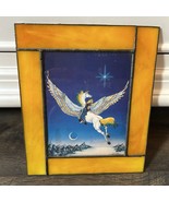 Vintage Janny Wurts Framed Unicorn Art Work Greeting Card Stained Glass ... - $68.28 CAD