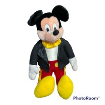 Vintage Disney Mickey Mouse Tuxedo Large 27” Plush Doll Applause Toy #2373 - £15.71 GBP