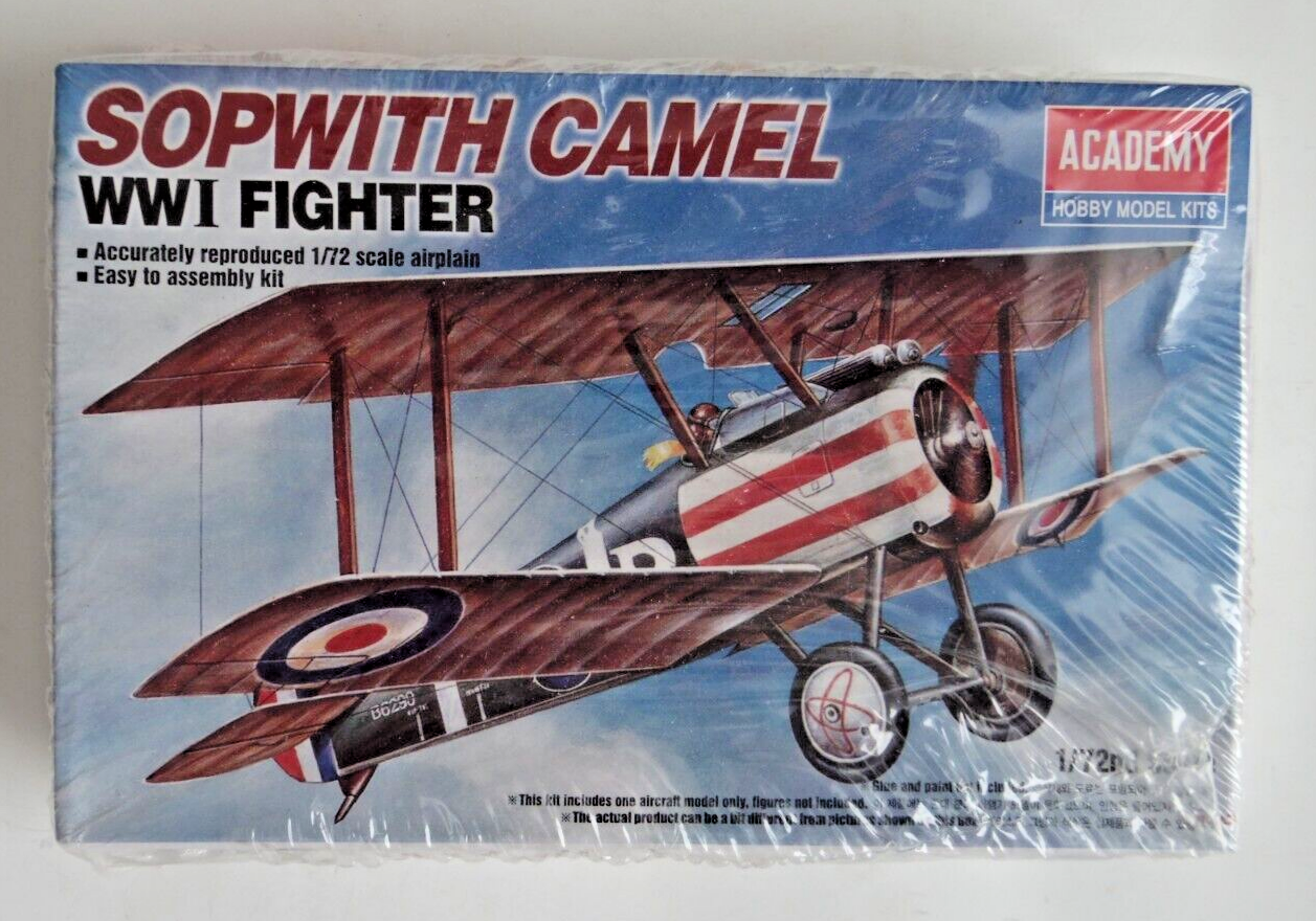 Academy 1:72 Sopwith Camel WWI Fighter #12447 Sealed Box 1984 - $11.87