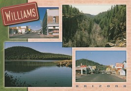 Postcard Williams Arizona Route 66 Four Views on Unused Card - £5.44 GBP