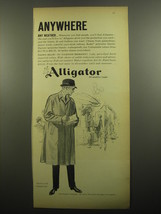 1960 Alligator Galetone Iridescent Coat Ad - Anywhere any weather - £11.78 GBP