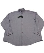 Hugo Boss Dress Shirt Men 3XL Purple Geometric Button Down Stretch Offic... - $55.33 CAD
