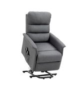 HOMCOM Power Lift Chair with Vibration Massage, Fabric Upholstered Recli... - $352.99 CAD