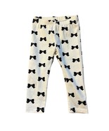Janie &amp; Jack Baby Girls Bow Print Leggings 6-12 Months Cotton/Spandex Bl... - $19.69 CAD