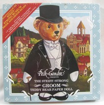 New Vtg Steiff Groom Teddy Bear Paper Doll +  Outfits Box Set Peck-Gandre Museum - £11.90 GBP