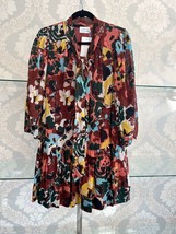 TANYA TAYLOR Floral Print 3/4 Sleeve Shift Dress Style#F22D429357 Sz S $... - £218.05 GBP