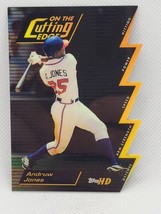 Andruw Jones 1999 Topps HD On the Cutting Edge #1 Insert Atlanta Braves - £3.98 GBP