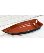 Pack Of 2 Plastic Lacquer Red Omakase Sushi Boat Serving Plate Platter 1... - $65.60 CAD