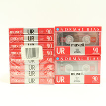 Maxell UR-90 Audio Cassette Tapes LOT OF 10 NEW - £18.46 GBP