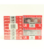 Maxell UR-90 Audio Cassette Tapes LOT OF 10 NEW - £18.34 GBP