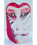 Mats Jonasson KIWOK Miniature Mask Art Glass Sculpture Signed 8/65 Paper... - £93.69 GBP