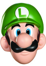 Disguise Men&#39;s Nintendo Super Mario Bros.Luigi Adult Mask Costume Accessory, Gre - £59.98 GBP