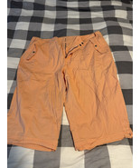 Venezia Women’s Cargo Shorts Size 22 – Peach Orange – Utility Pockets - $19.97 CAD