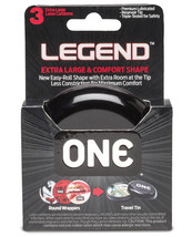 One The Legend Xl Condoms - Box Of 3 - £10.99 GBP