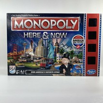 Hasbro Monopoly Here and Now US Edition Own Americas Favorite Cities - £14.85 GBP